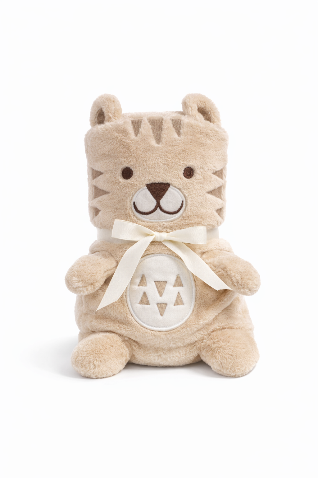 Personligt babytæppe der kan foldes til bamse – med navn og dato